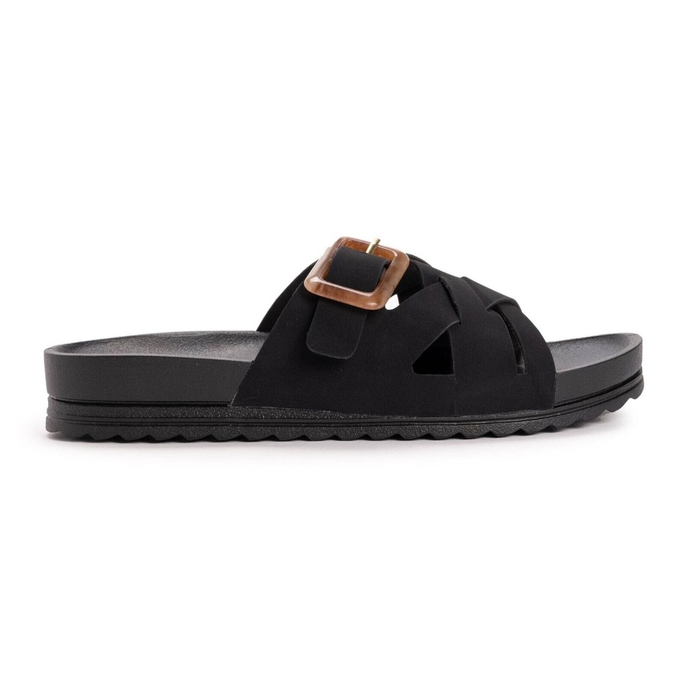 Women's Grand Shayna Sandals - Black Slip-On Casual Sandals Size 8 - Picture 2 of 8